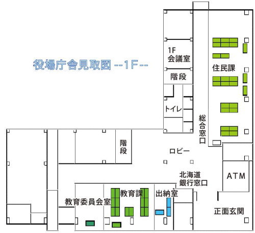 庁舎1階見取り図